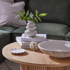 Hattie Round Pedestal Coffee Table - Natural - DUSK