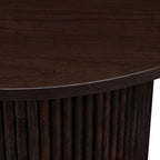Hattie Round Pedestal Coffee Table - Walnut - DUSK