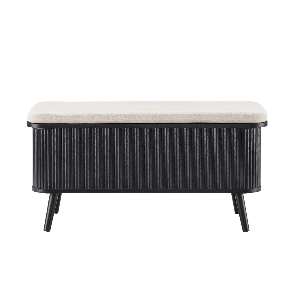 Hattie Seated Storage Bench - Black - DUSK