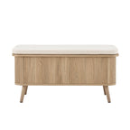 Hattie Seated Storage Bench - Light Wood - DUSK