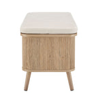 Hattie Seated Storage Bench - Light Wood - DUSK