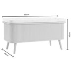 Hattie Seated Storage Bench - Taupe - DUSK