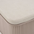 Hattie Seated Storage Bench - Taupe - DUSK