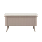 Hattie Seated Storage Bench - Taupe - DUSK
