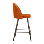 Hattie Set of 2 Barstools - Bright Orange - DUSK