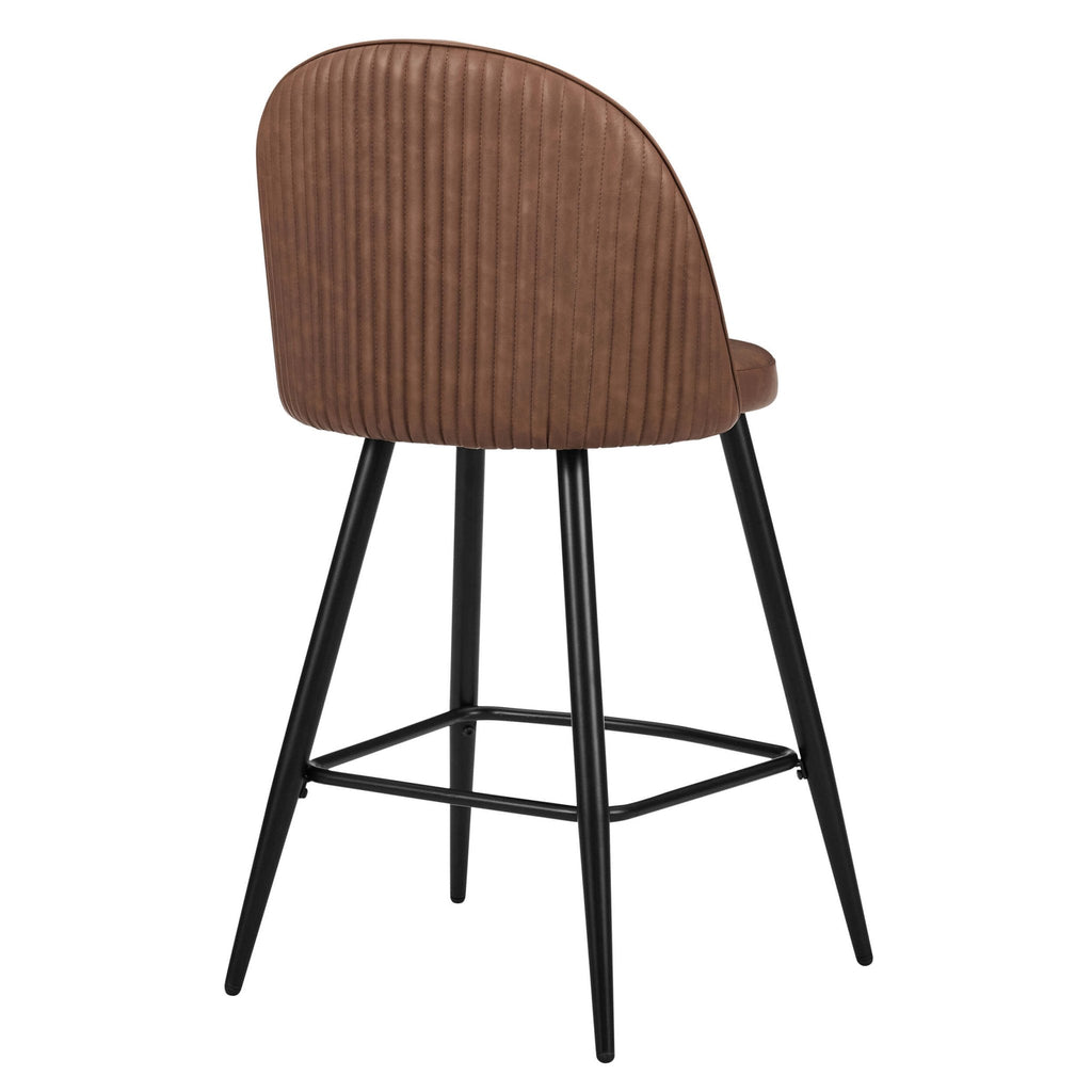 Hattie Set of 2 Barstools - Faux Leather Tan - DUSK
