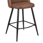 Hattie Set of 2 Barstools - Faux Leather Tan - DUSK
