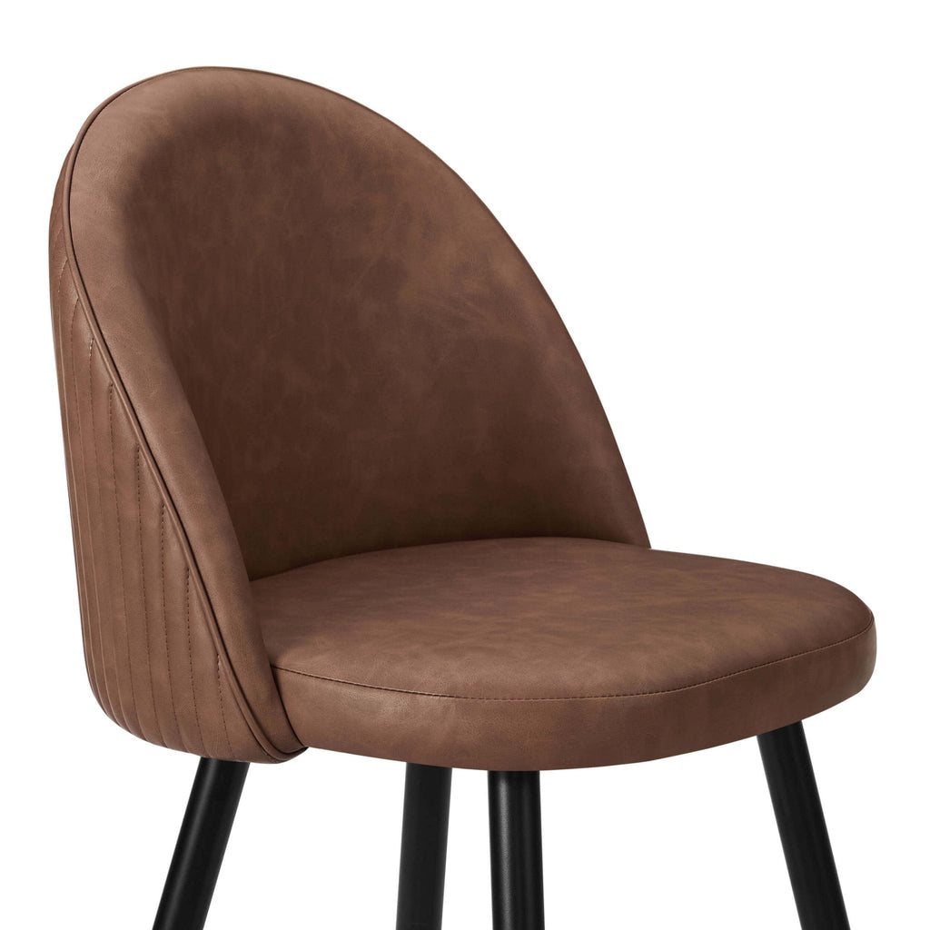 Hattie Set of 2 Barstools - Faux Leather Tan - DUSK