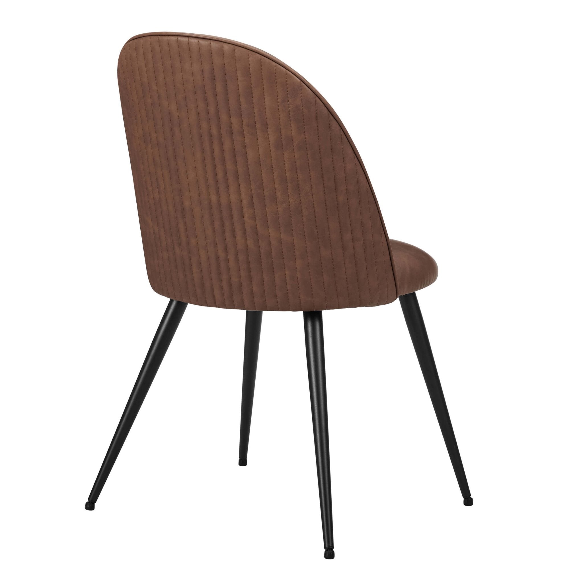Hattie Set of 2 Dining Chairs - Faux Leather Tan - DUSK