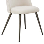 Hattie Set of 2 Dining Chairs - Ivory Chenille - DUSK