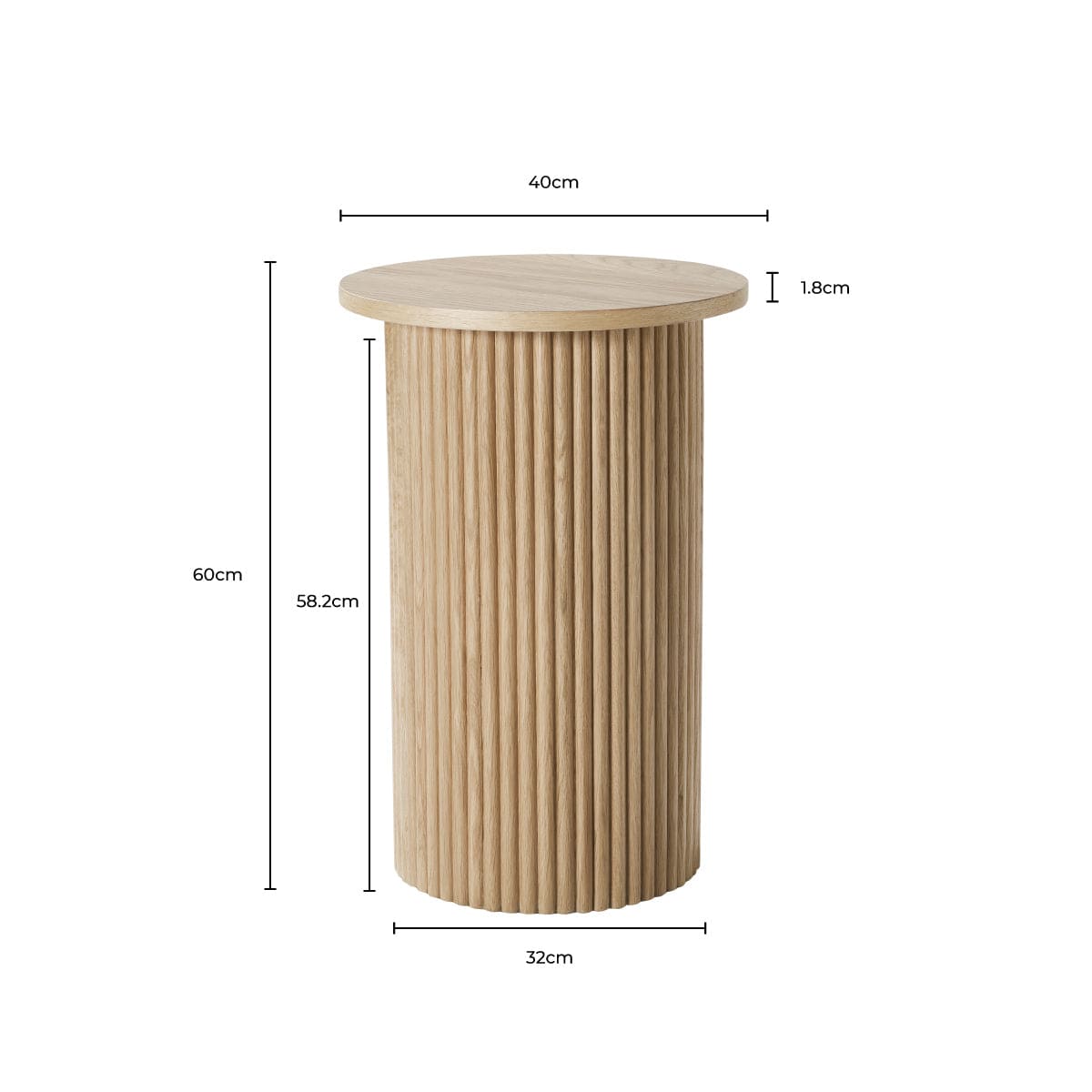 Hattie Side Table - Natural - DUSK
