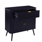 Hattie Small 3 Drawer Chest - Midnight - DUSK