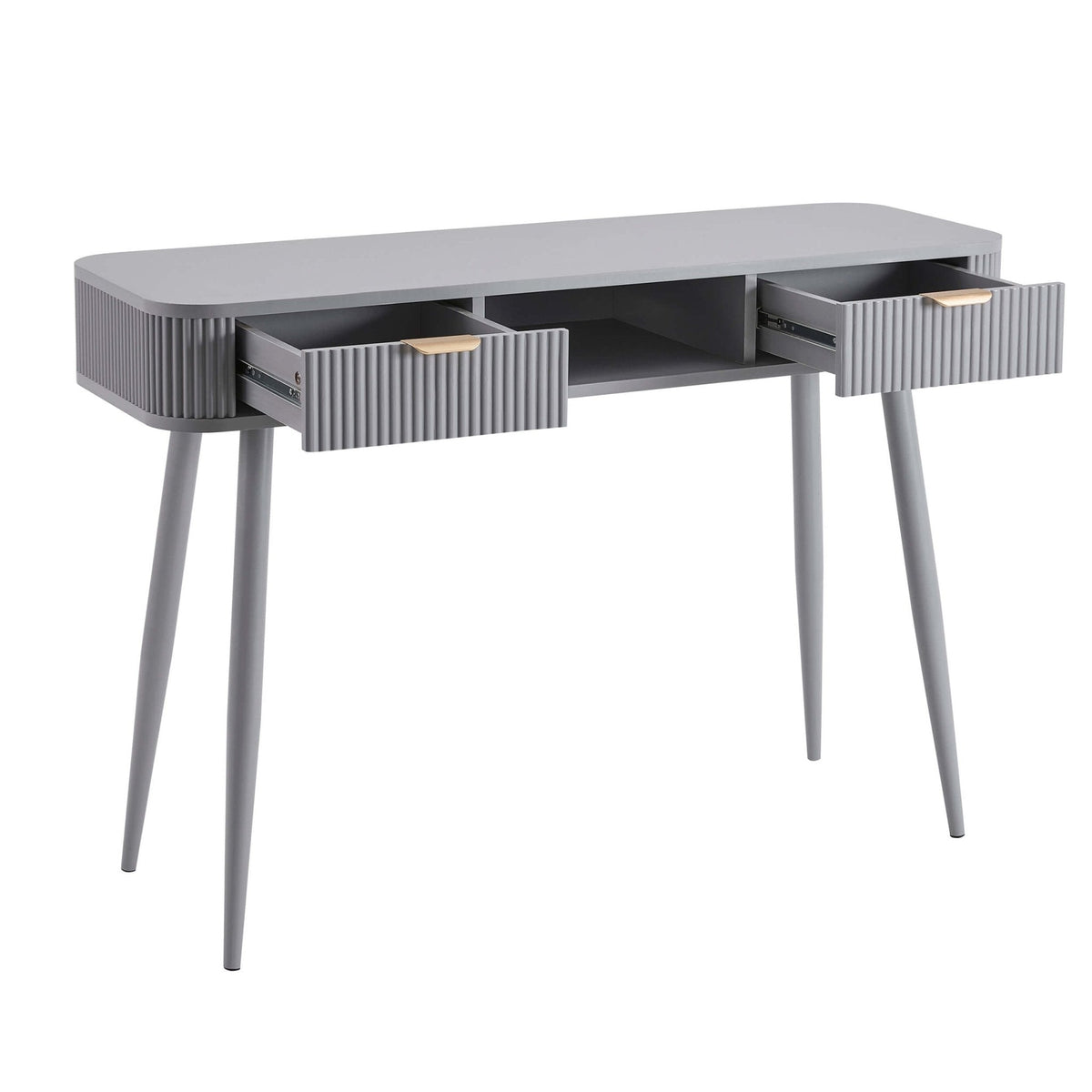 Hattie Storage Dressing Table - Light Grey - DUSK