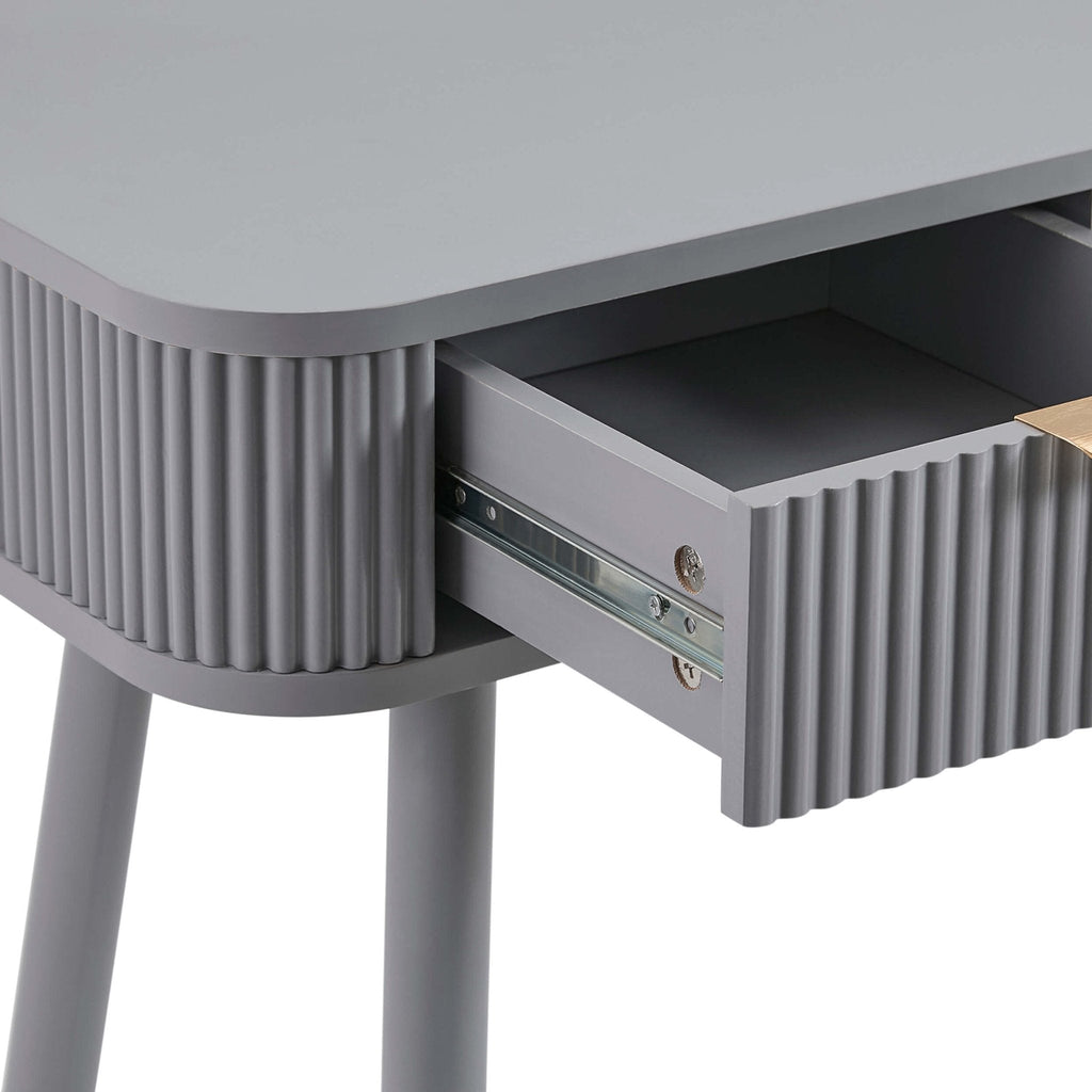Hattie Storage Dressing Table - Light Grey - DUSK