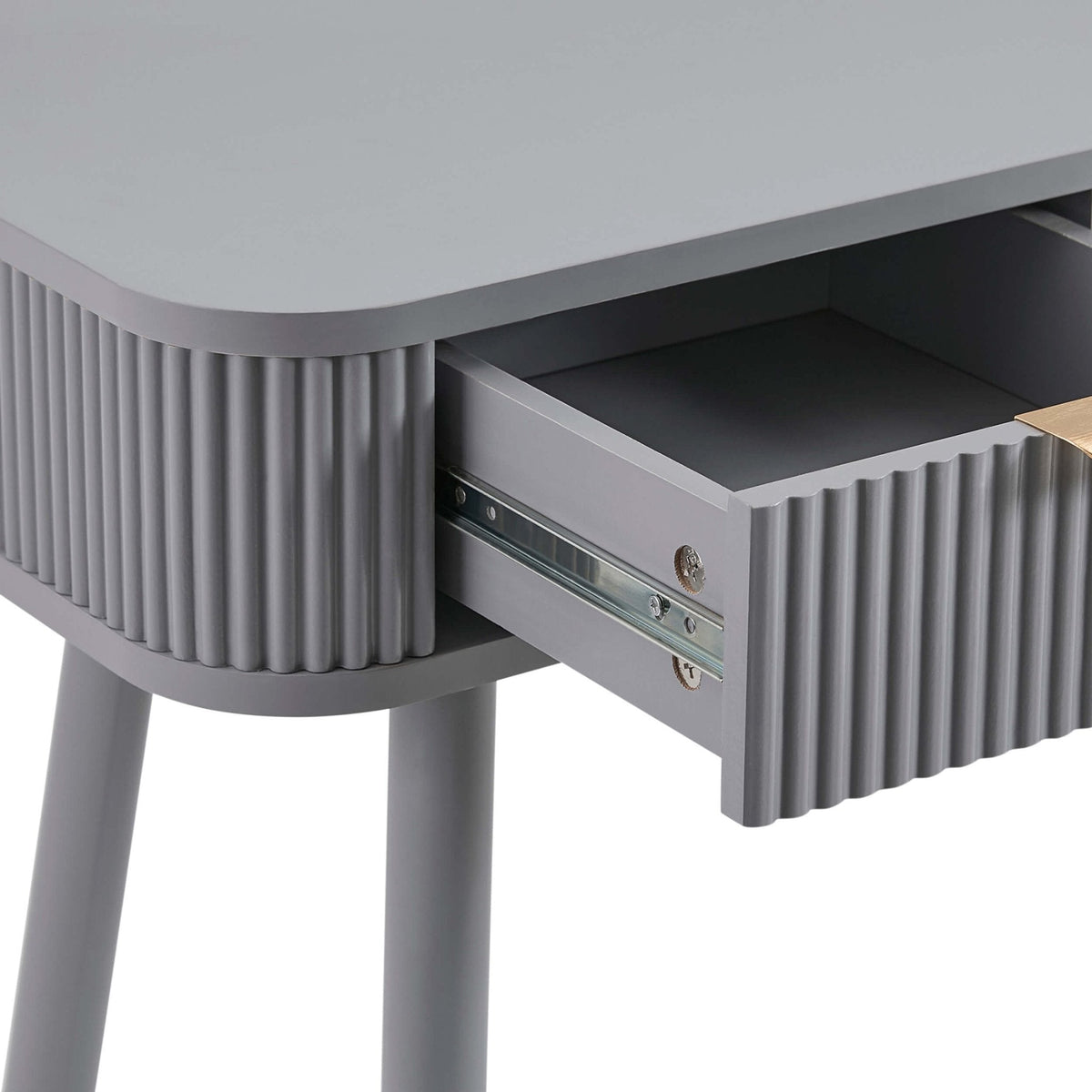 Hattie Storage Dressing Table - Light Grey - DUSK