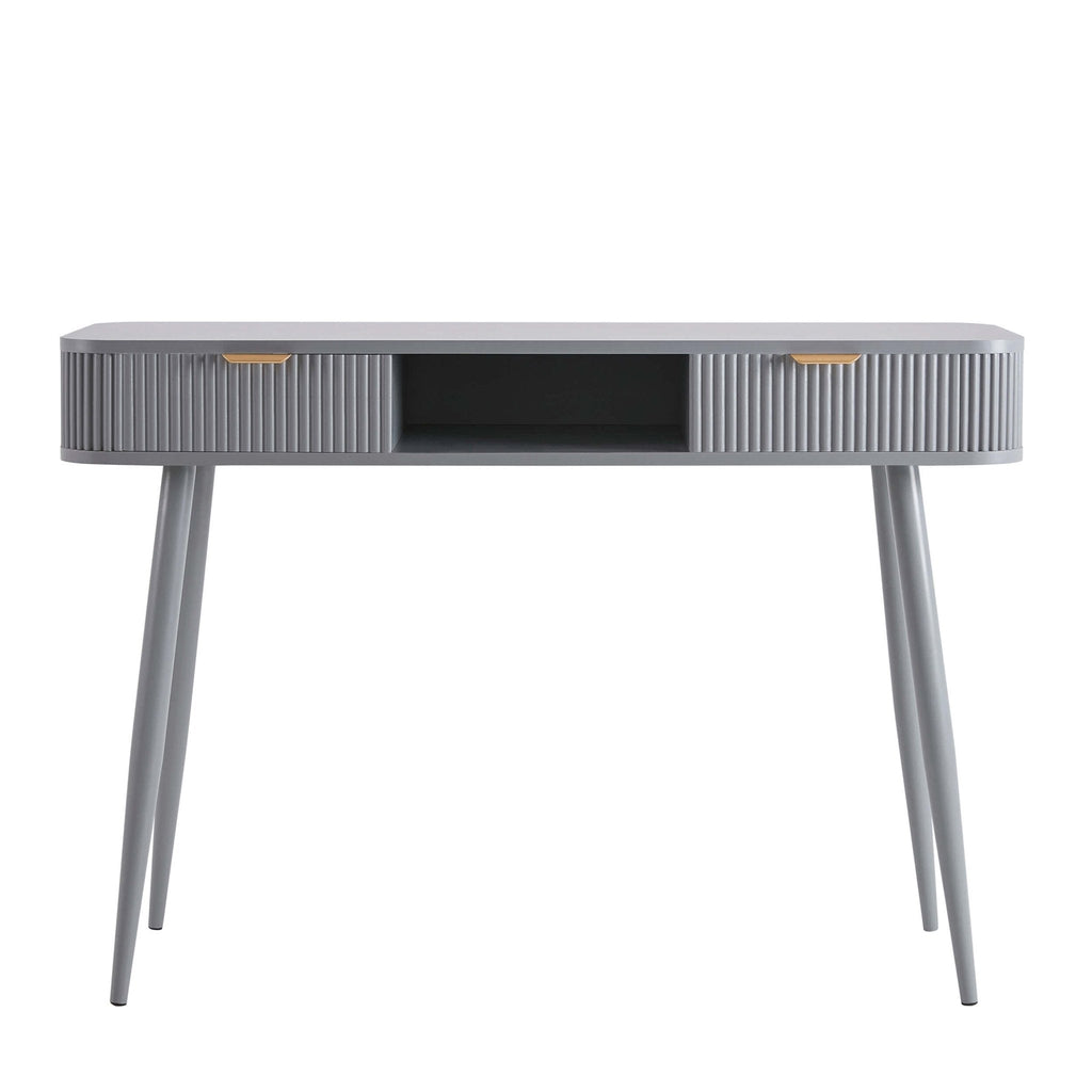 Hattie Storage Dressing Table - Light Grey - DUSK