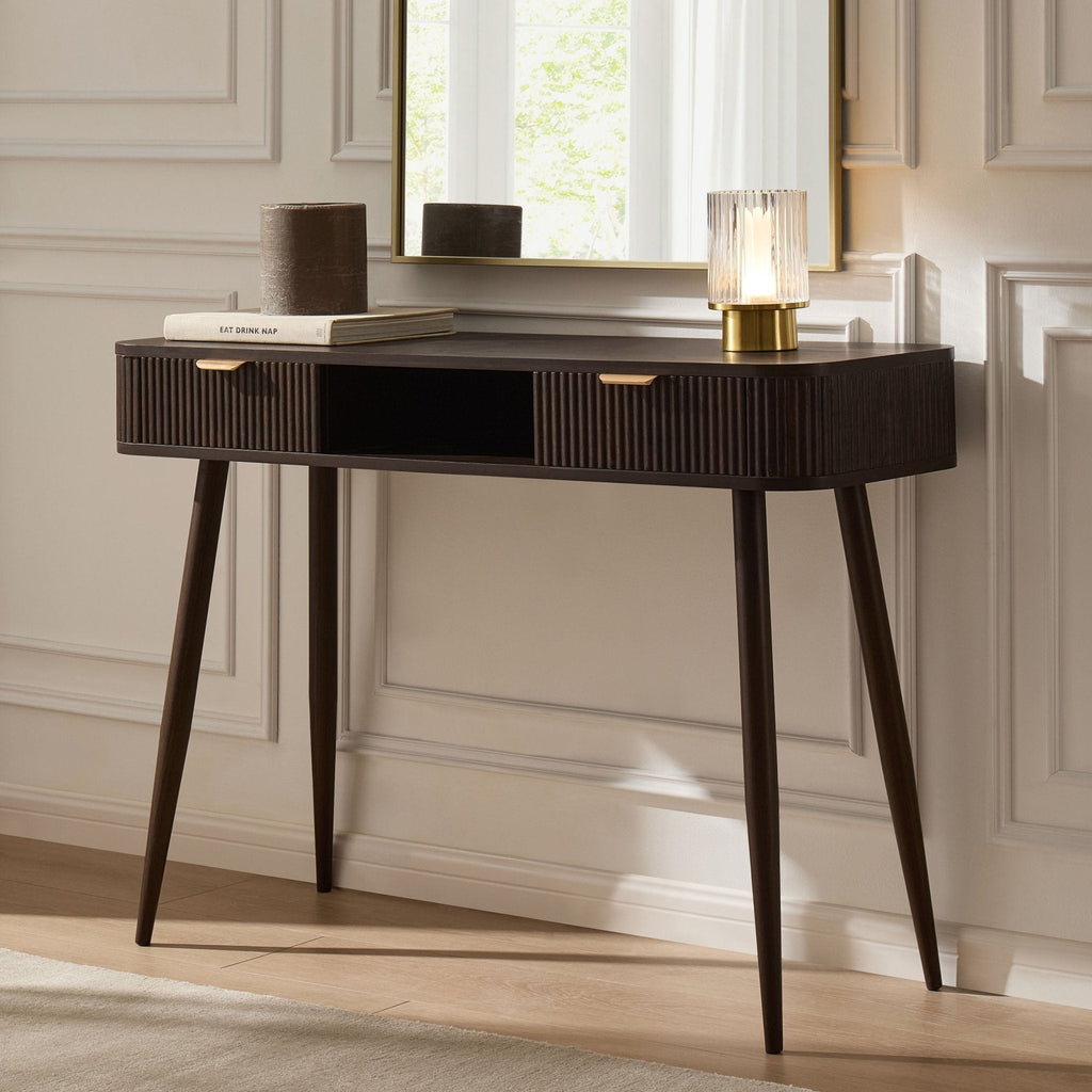 Hattie Storage Dressing Table - Walnut - DUSK