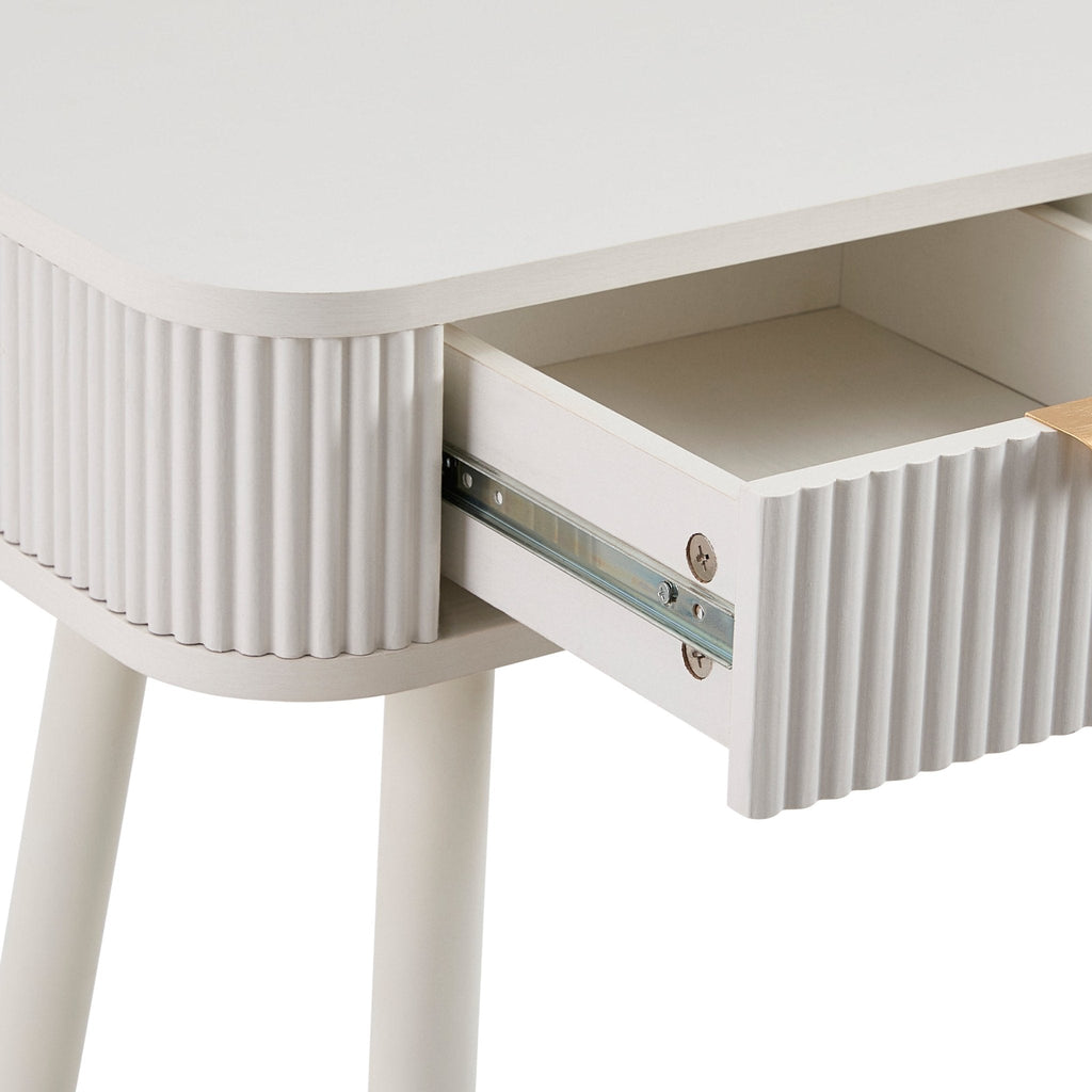 Hattie Storage Dressing Table - Warm White - DUSK