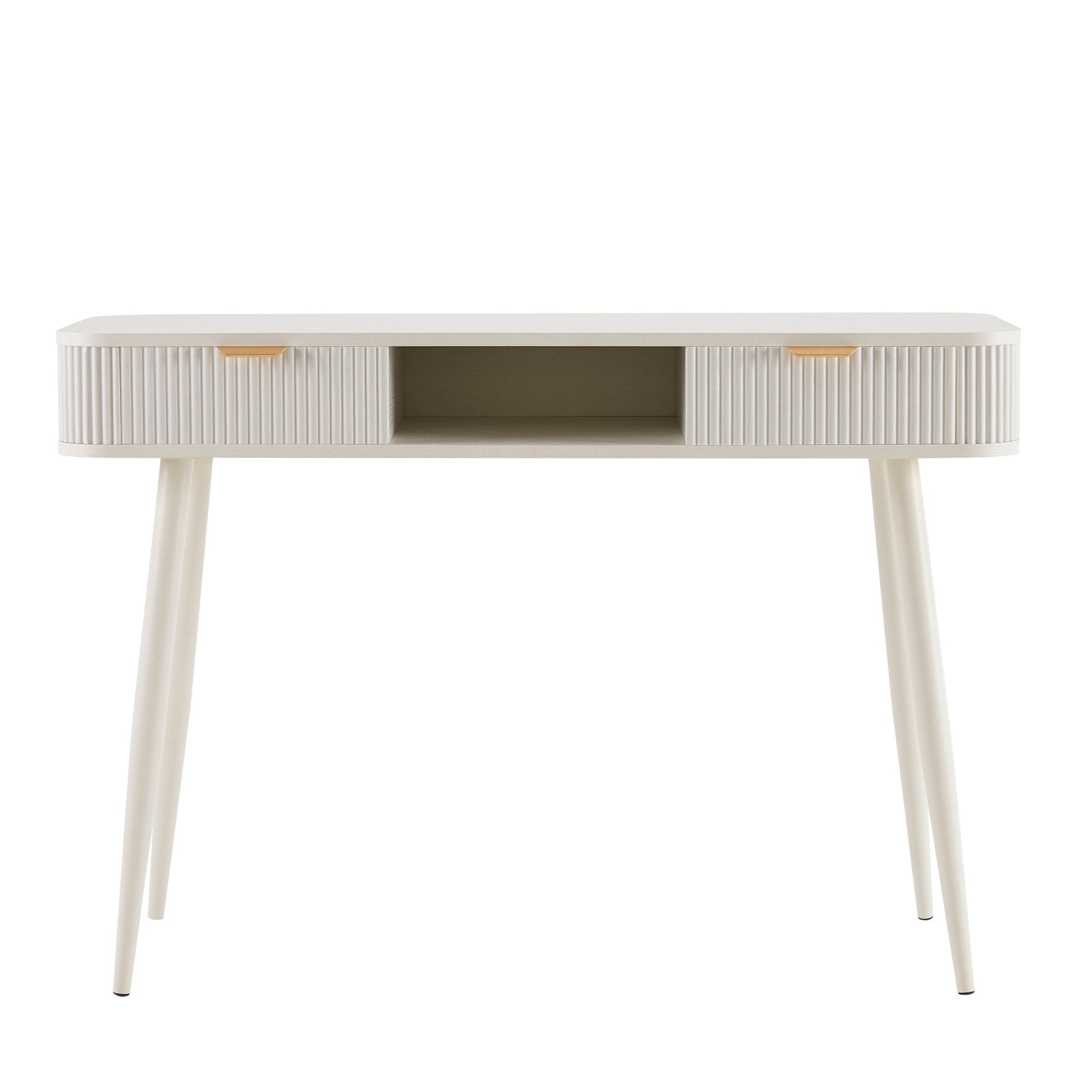 Hattie Storage Dressing Table - Warm White - DUSK
