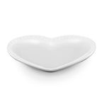 Heart Shaped Set of 4 Dinner Plates - White - DUSK