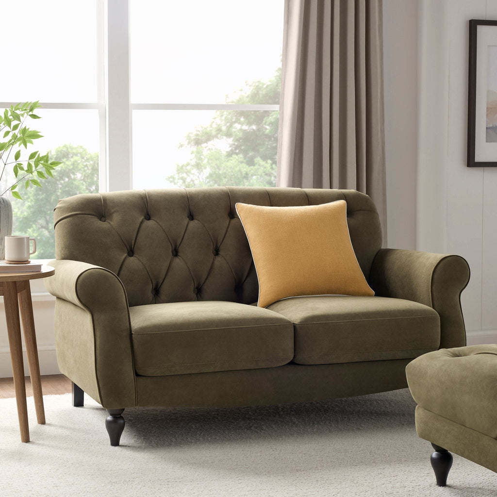 Hebden 2 Seater Sofa - Olive Green - DUSK