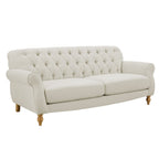Hebden 3 Seater Sofa - Cream Linen - DUSK