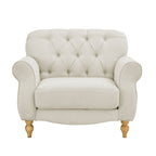 Hebden Armchair - Cream Linen - DUSK