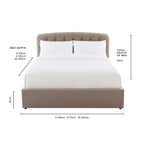 Hebden Ottoman Storage Bed - Olive - DUSK