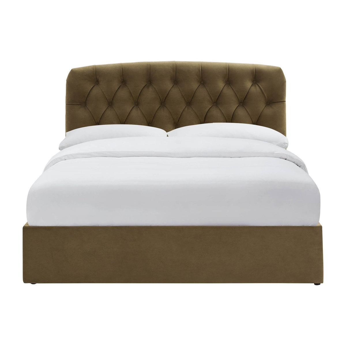 Hebden Ottoman Storage Bed - Olive - DUSK