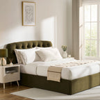 Hebden Ottoman Storage Bed - Olive - DUSK