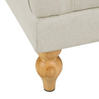 Hebden Pouffe - Cream Linen - DUSK