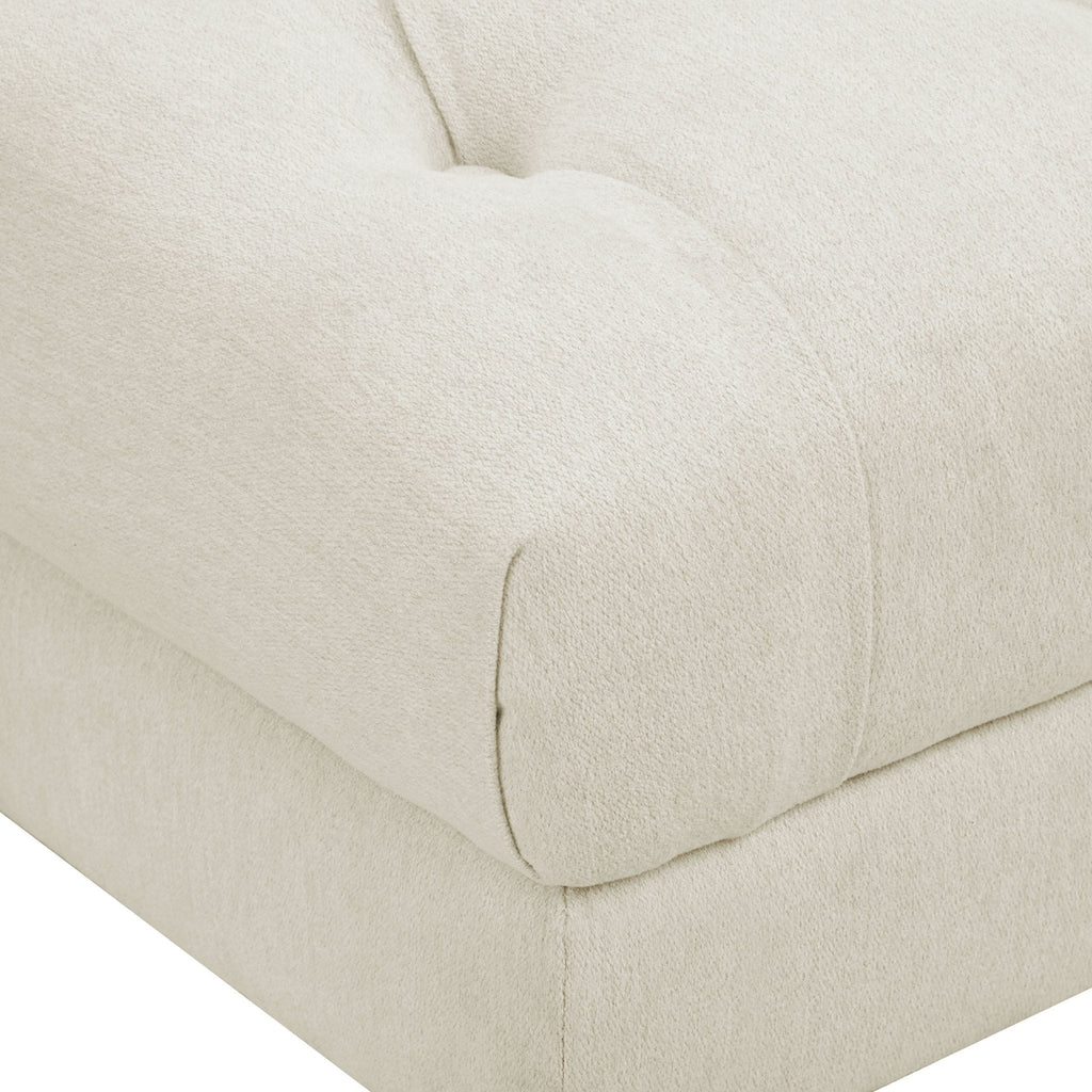 Hebden Pouffe - Cream Linen - DUSK