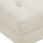 Hebden Pouffe - Cream Linen - DUSK