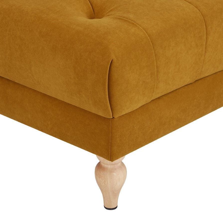 Hebden Pouffe - Mustard - DUSK