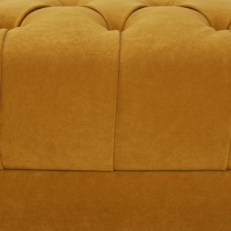 Hebden Pouffe - Mustard - DUSK
