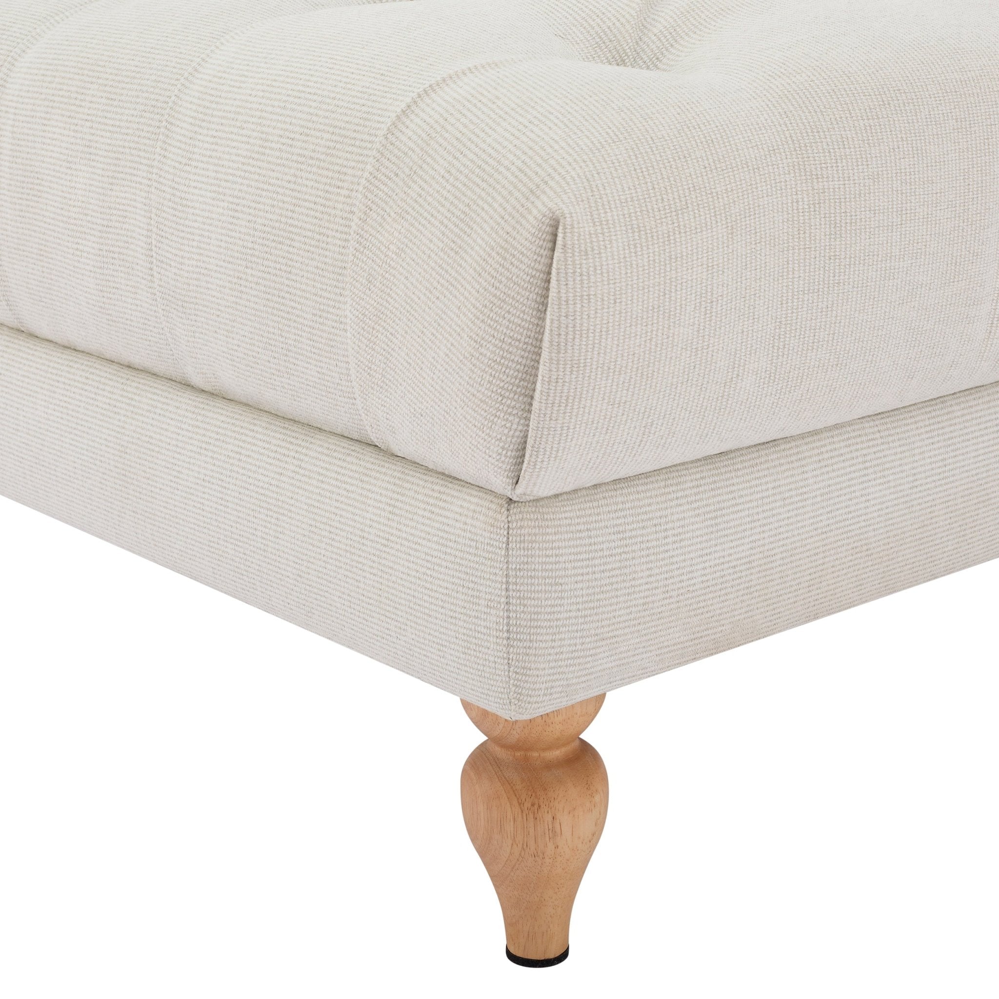 Hebden Pouffe - Natural Stripe - DUSK