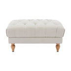 Hebden Pouffe - Natural Stripe - DUSK