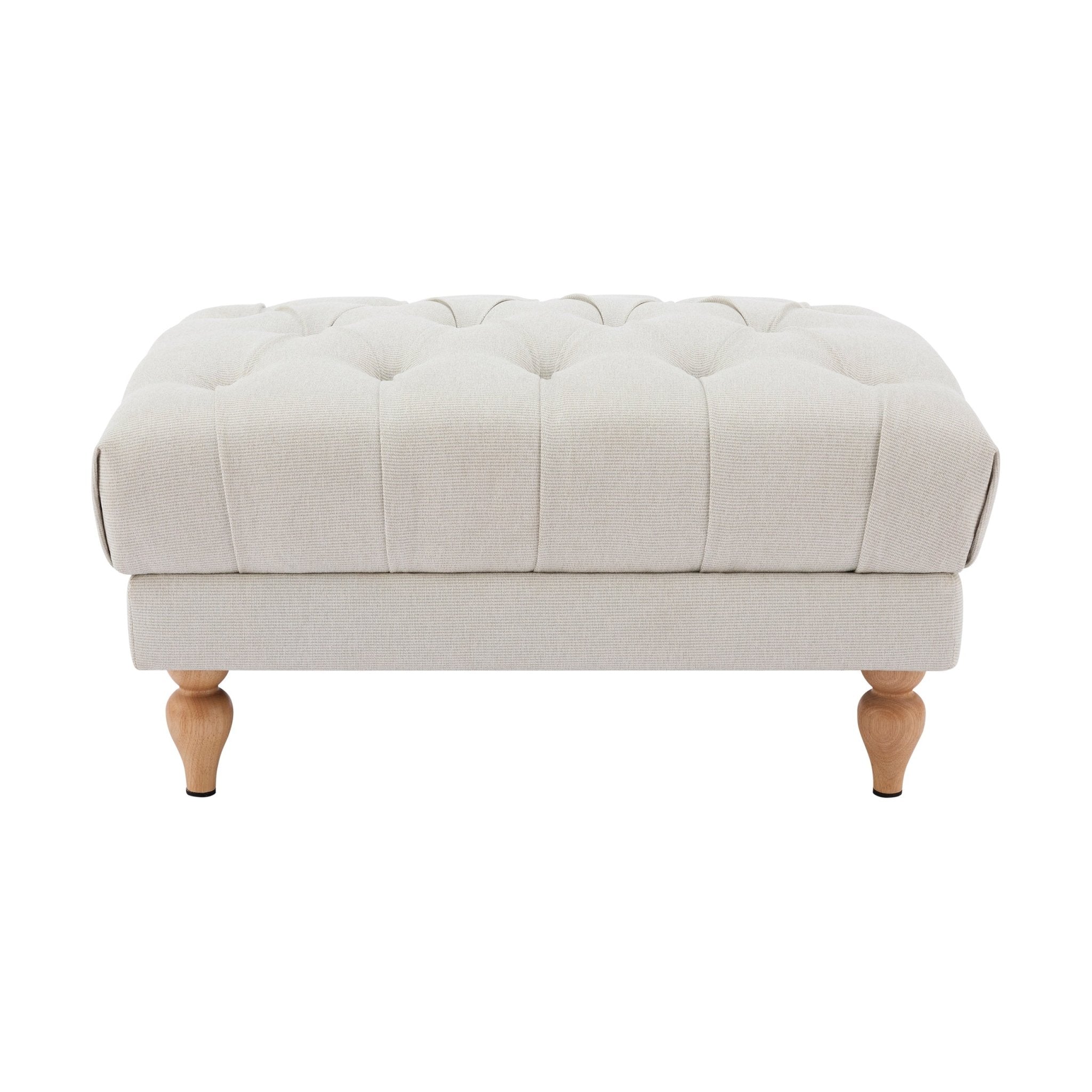 Hebden Pouffe - Natural Stripe - DUSK