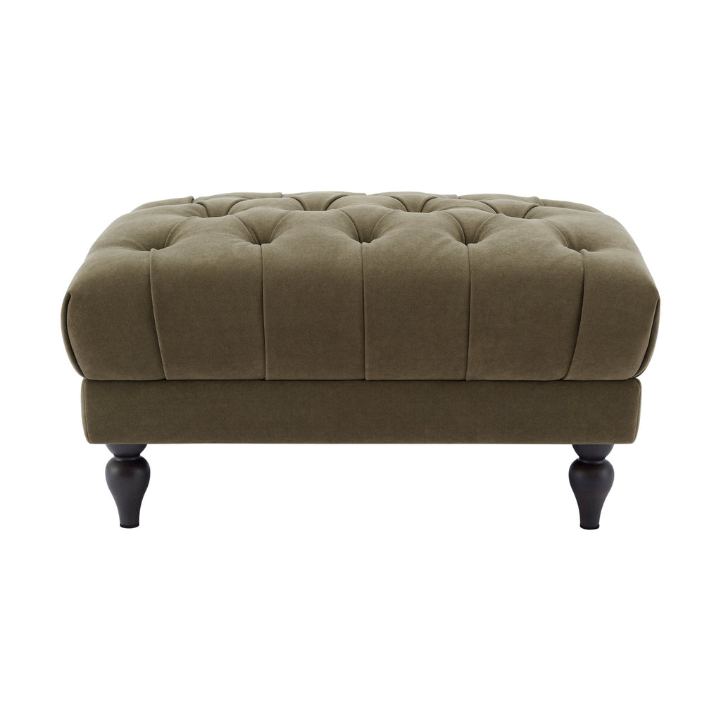 Hebden Pouffe - Olive Green - DUSK