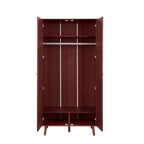 Heidi Oak 2 Door Wardrobe - Cherry Wood - DUSK