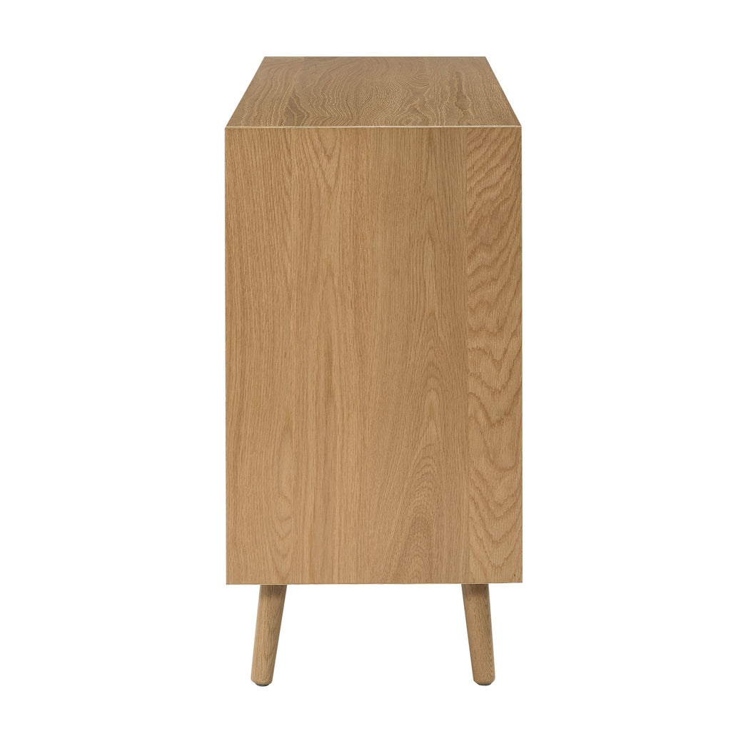 Heidi Oak 3 Door Sideboard - Light Wood - DUSK