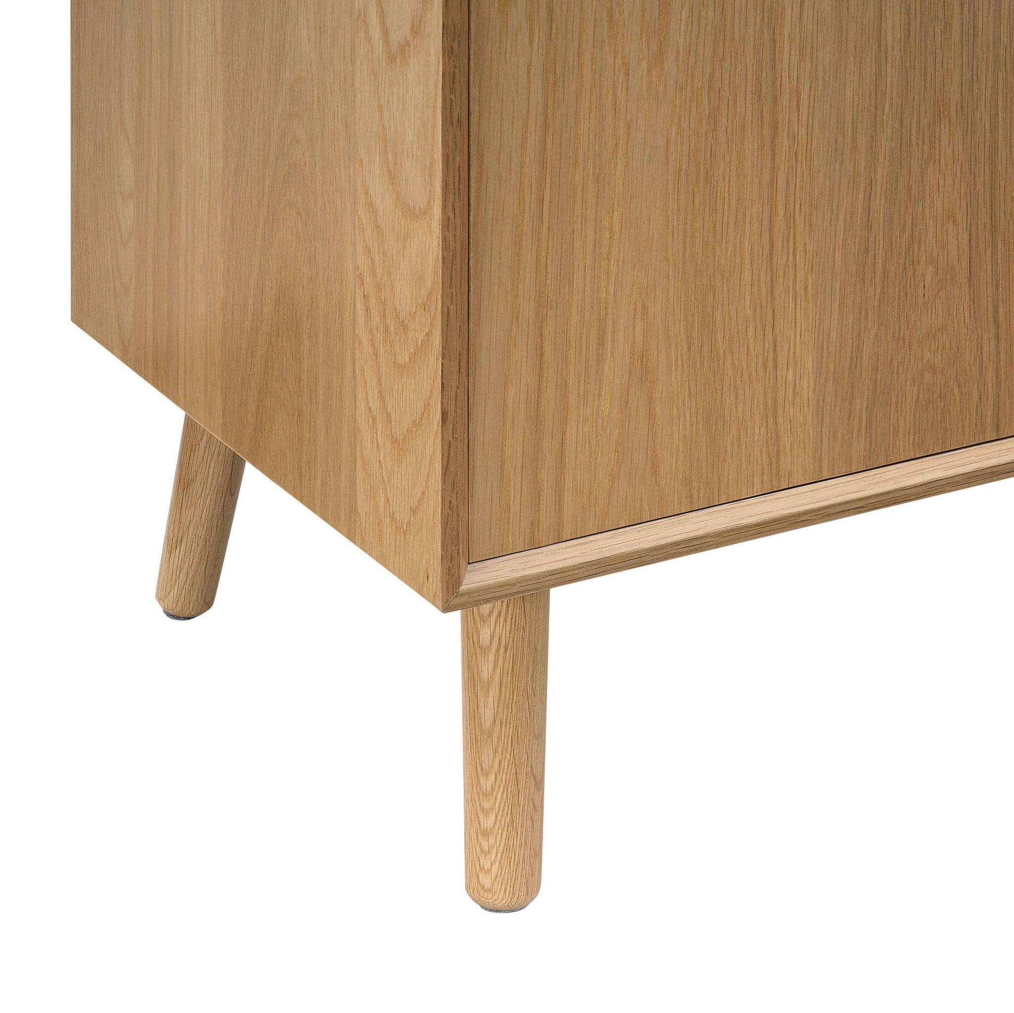 Heidi Oak 3 Door Sideboard - Light Wood - DUSK