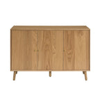 Heidi Oak 3 Door Sideboard - Light Wood - DUSK