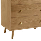 Heidi Oak 3 Drawer Chest - Light Wood - DUSK