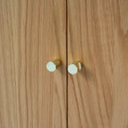 Heidi Oak Display Cabinet - Light Wood - DUSK