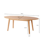 Heidi Oak Oval Coffee Table - Natural - DUSK