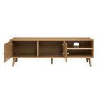 Heidi Oak Tv Unit for TVs up to 60" - Light Wood - DUSK