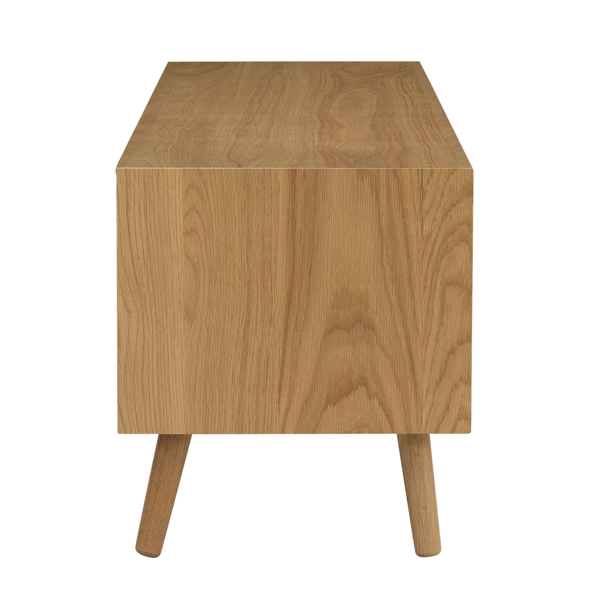Heidi Oak Tv Unit for TVs up to 60" - Light Wood - DUSK
