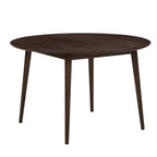 Heidi Solid Oak 4 - 6 Seater Round Dining Table - Walnut - DUSK