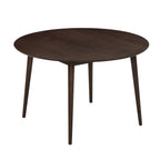 Heidi Solid Oak 4 - 6 Seater Round Dining Table - Walnut - DUSK